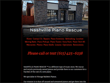 Tablet Screenshot of nashvillepianorescue.com